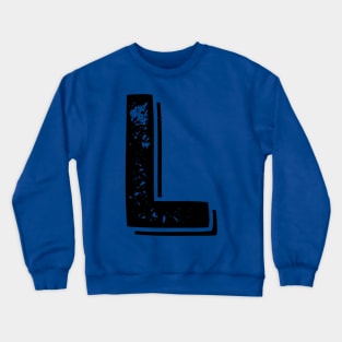 Capital Letter L Name Initial Monogram Crewneck Sweatshirt